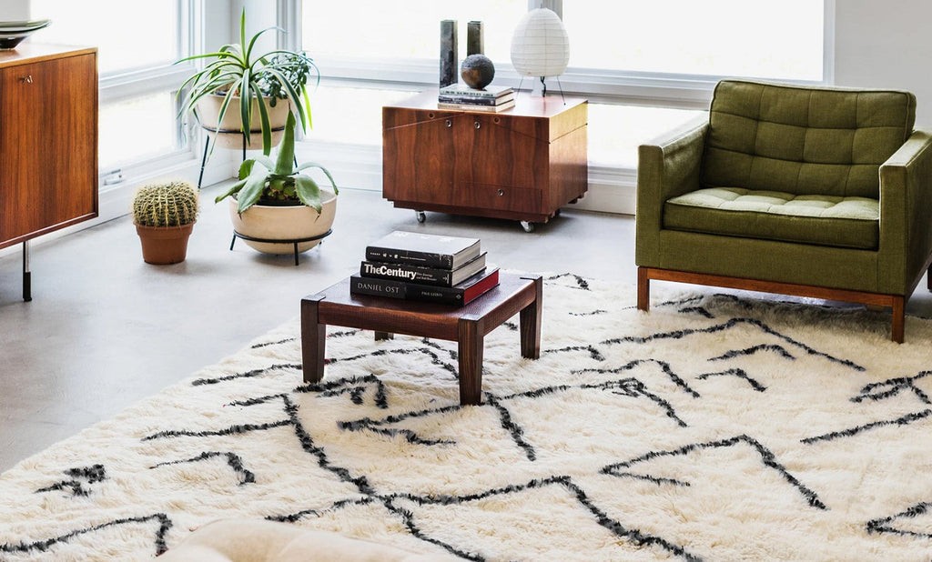 clean moroccan rug