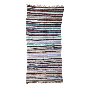 Flatweave 5x10 Colorful Bohemian & Eclectic Berber Recycled Textiles Carpet