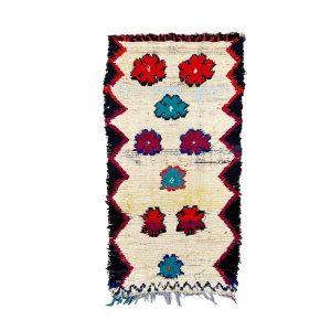 Handmade 3x7 Colorful Tribal Mixed Wool Moroccan Rug