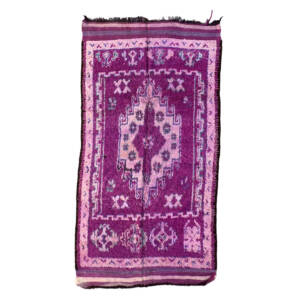 Handmade 6x10 Purple Traditional & Oriental Moroccan Wool Carpet