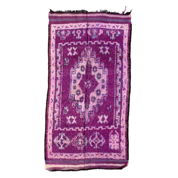Handmade 6x10 Purple Traditional & Oriental Moroccan Wool Carpet