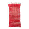Handknotted 3x6 Red Minimalist Wool Moroccan Rug