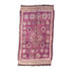 Handmade 6x11 Purple and Beige Traditional & Oriental Moroccan Wool Rug