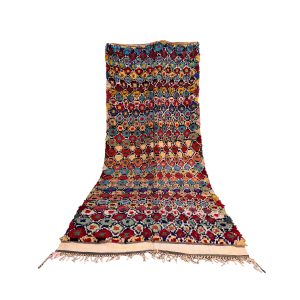 Handmade 5x15 Colorful Bohemian Moroccan Rug