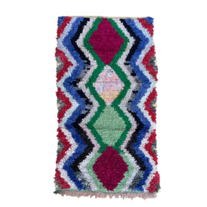 Handmade 3x6 Colorful Bohemian Moroccan Rug