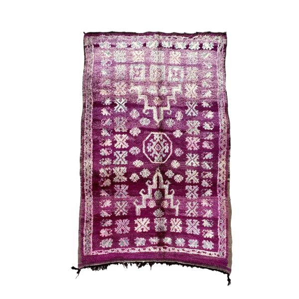 Handmade 6x11 Purple with Blue Traditional Moroccan Rug
