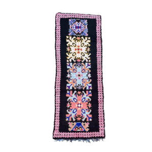 Handmade 3x9 Colorful Tribal Floral Moroccan Rug