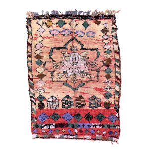 Handmade 5x7 Colorful Tribal Moroccan Wool Rug