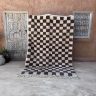 Brown checkered rug