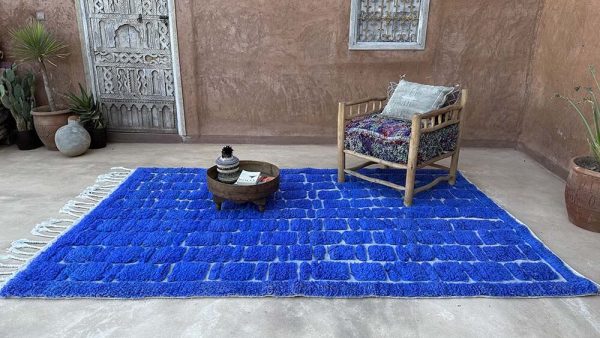 blue Moroccan rug