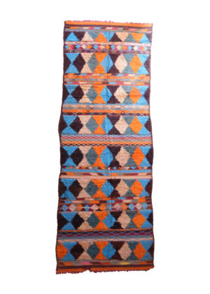 Colorful Vintage Moroccan Kilim - 5x15 Authentic Kilim Rug