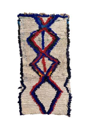 Small Handknotted Moroccan Rug - Vintage Moroccan Tribal Rug