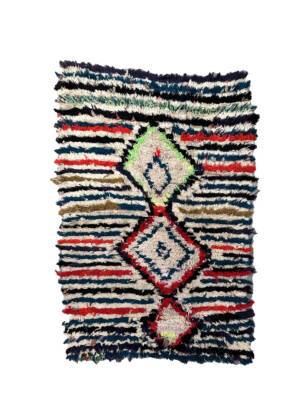 Small Colorful Moroccan Rug - Accent Bedroom Rug