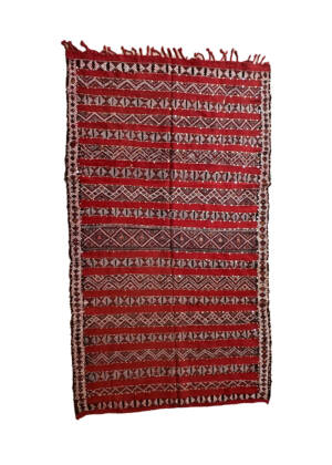 Vintage 6x10 Ethnic Rug - Moroccan authentic kilim rug